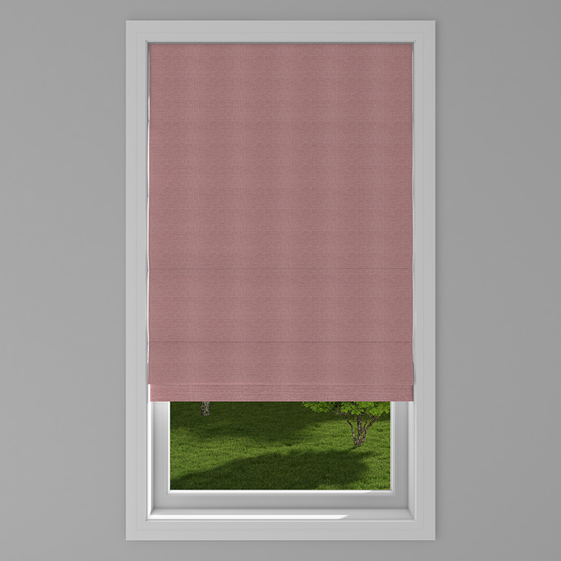 Rattan Blush Roman Blind Castle Blinds and Awnings