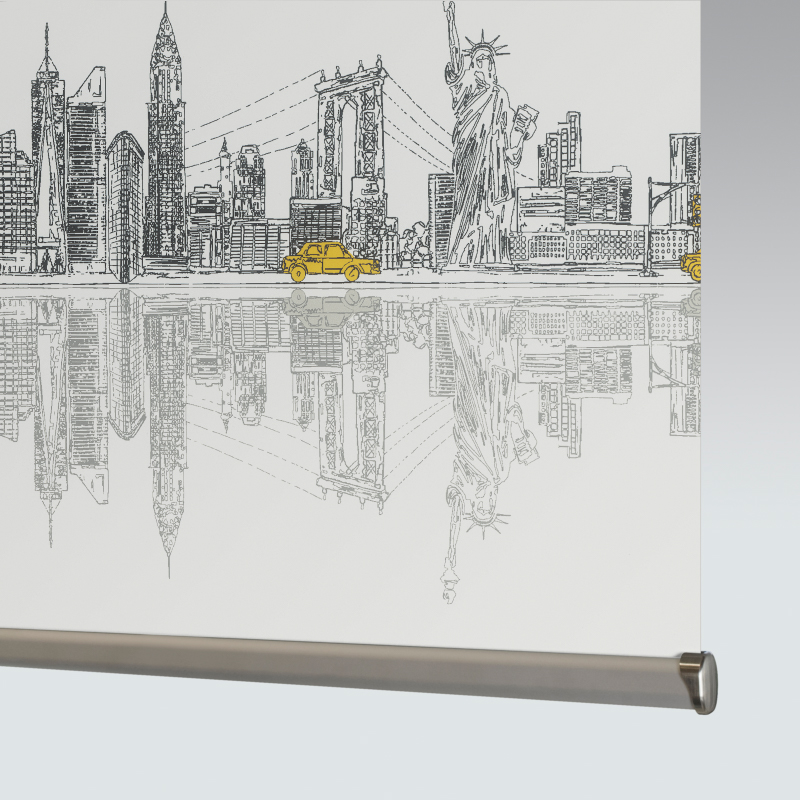 Skyline New York Roller Blind Castle Blinds and Awnings