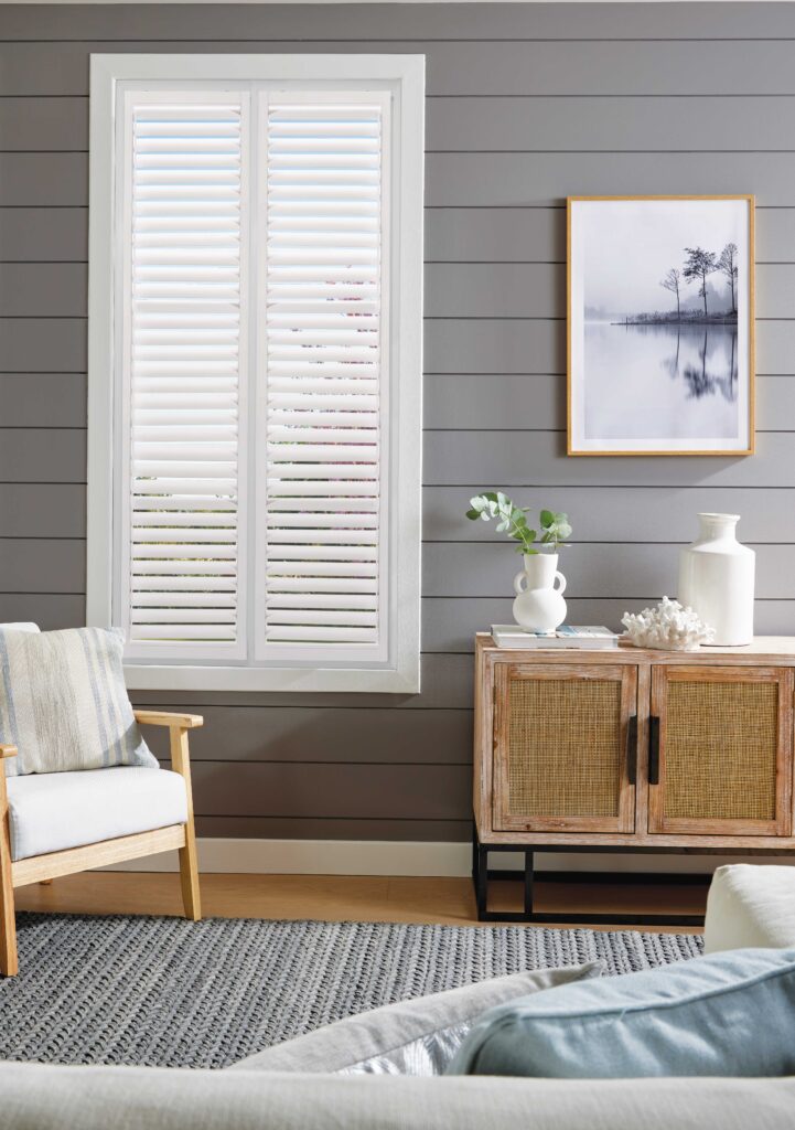 Perfect fit shutters lite - 2 panel window in a living room