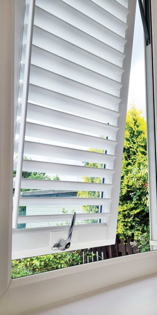 Perfect fit shutters lite - close up window opening