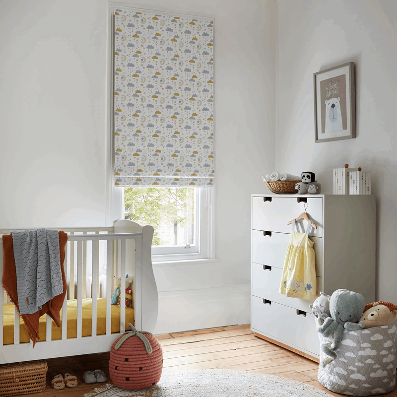 Arena blinds - sleepy sky paste;l =- childrens blinds