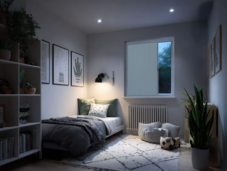 Childs room blackout block out blind screen