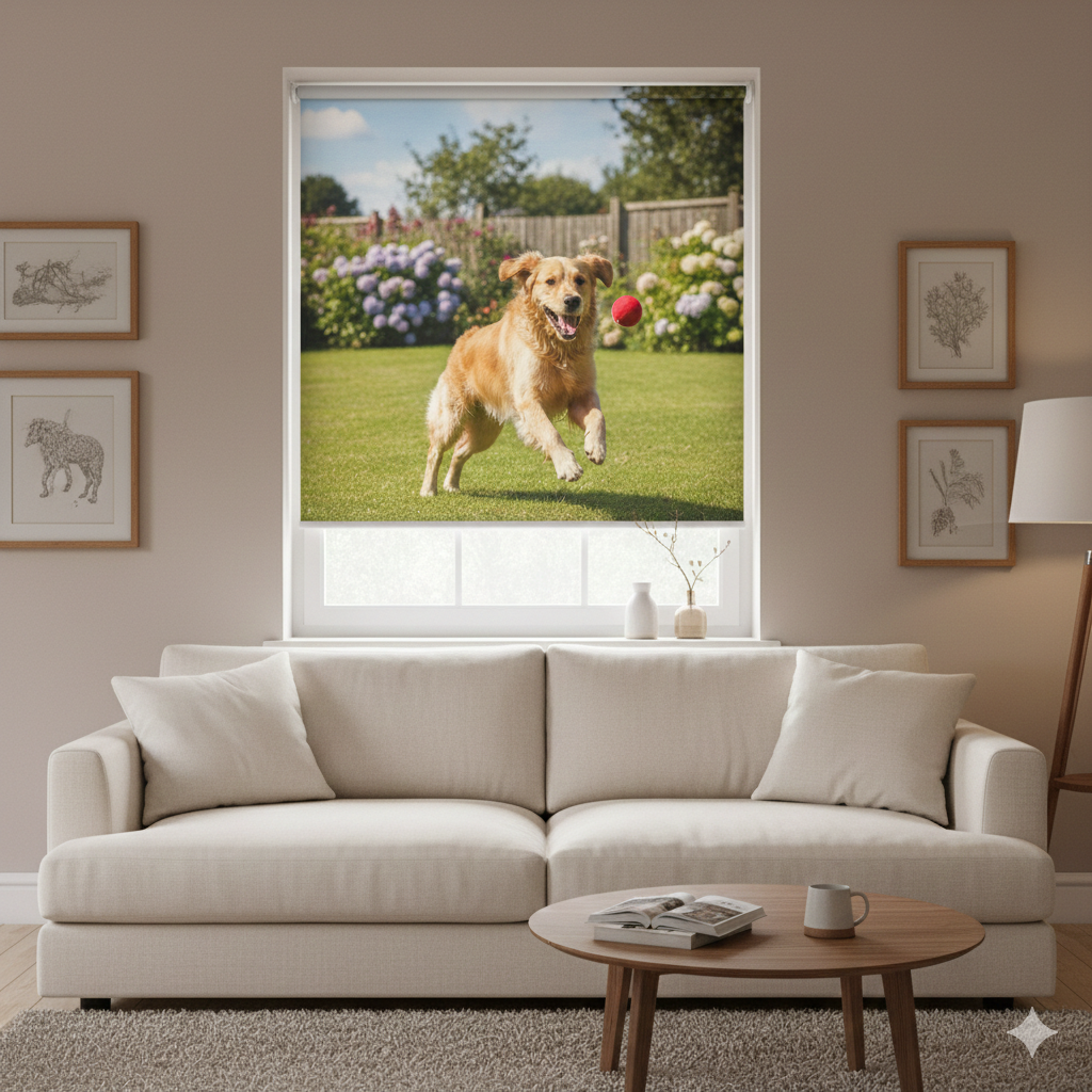 Printed roller blinds